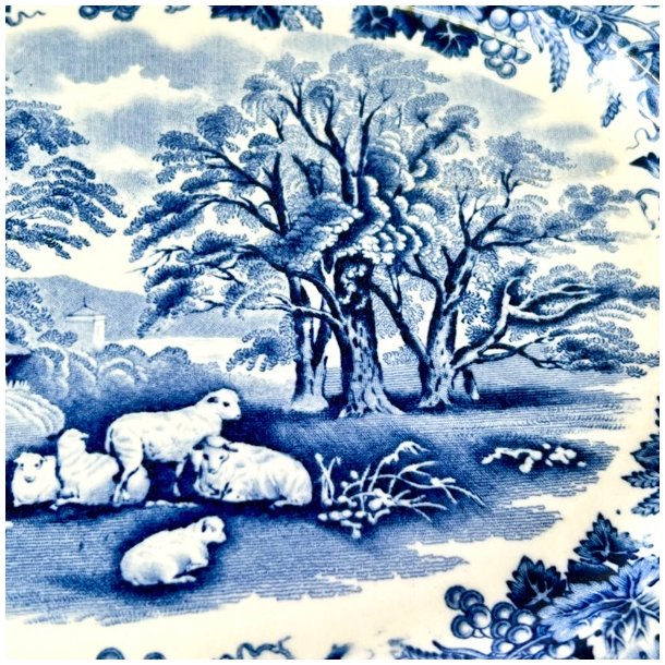 Serveringsfad lille - engelsk porceln, British Scenery