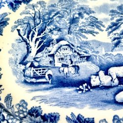 Serveringsfad lille - engelsk porceln, British Scenery