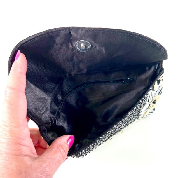 Clutch taske - perleborderet