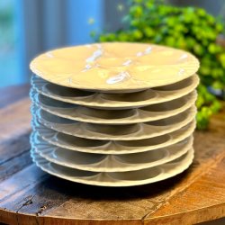 sterstallerken - Crown Devon, cremefarvet