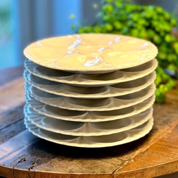 sterstallerken - Crown Devon, cremefarvet