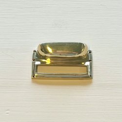 Etiketholder med greb - messing