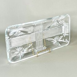 Rouladefad - stjerner og riller, klart glas