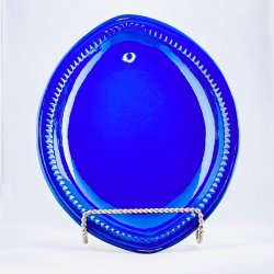 Fad - ovalt blt keramikfad