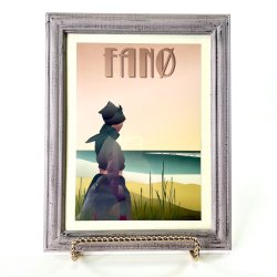 Plakat i ramme - Vissevasse 18x21 cm