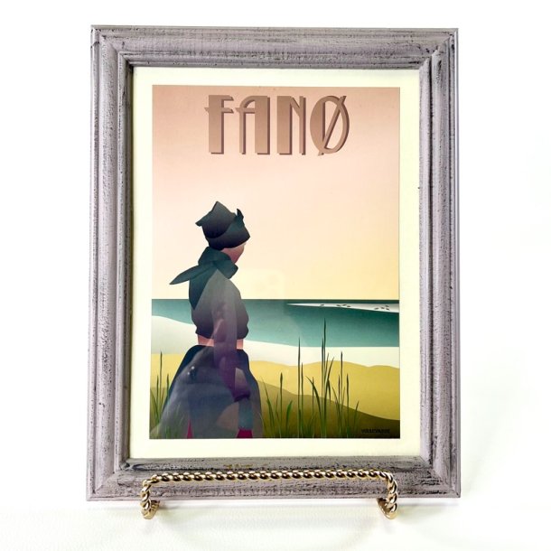 Plakat i ramme - Vissevasse 18x21 cm