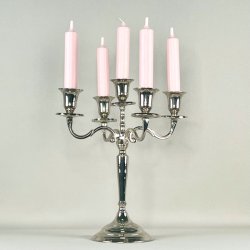 Femarmet lysestage - slv (nr. 1) 