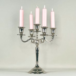 Femarmet lysestage - slv (nr. 1) 