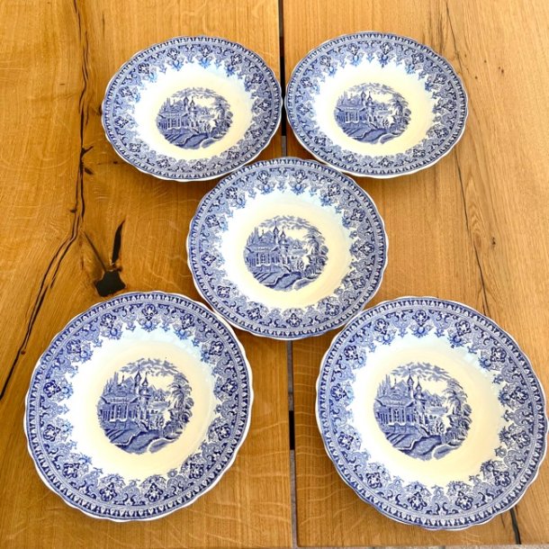 Tallerkener (5 stk) italiensk fajance 