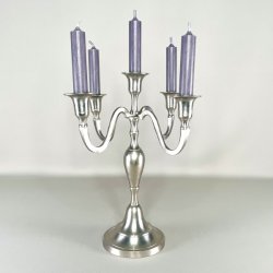 Femarmet lysestage - slv (nr. 4)