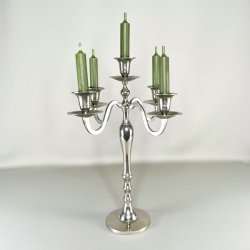 Femarmet lysestage - slv (nr. 5)