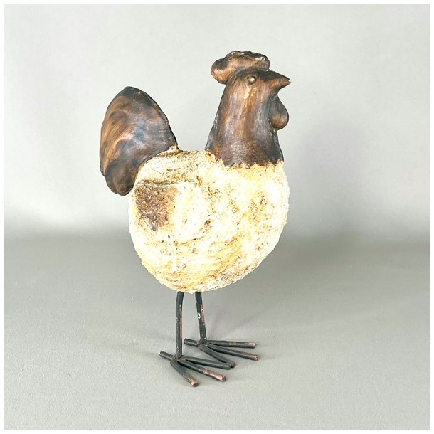 Hane - figur i metal 