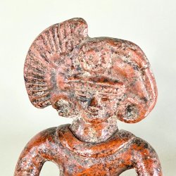 Vintage Aztec lerfigur 