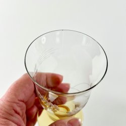 Sodavandsglas (6 stk samlet) - gylden fod 