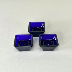 Lysestager - firkantede t/kronelys, mrkebl