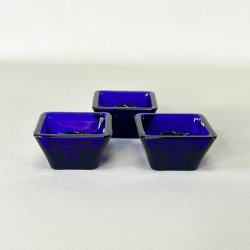 Lysestager - firkantede t/kronelys, mrkebl