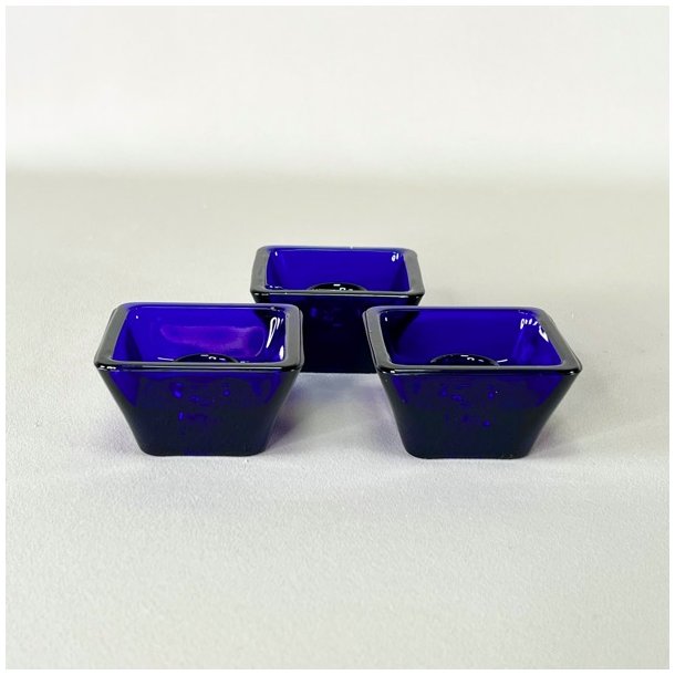 Lysestager - firkantede t/kronelys, mrkebl