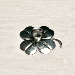 Firklver lysestage i slv til kertelys