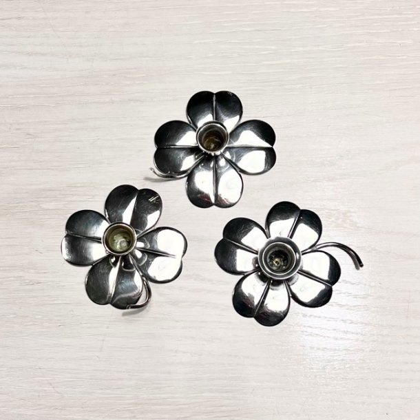 Firklver lysestage i slv til kertelys