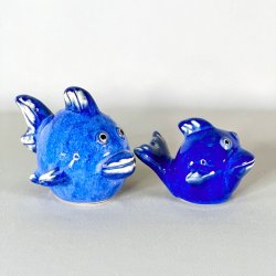 Keramik fisk - bl