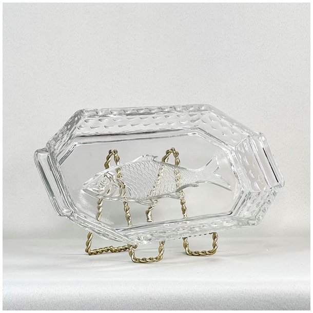 Fiskefad - aflangt med fisk