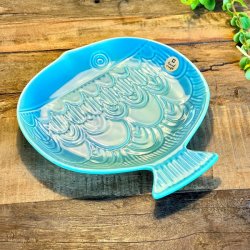 Keramik fiskefad - turkis