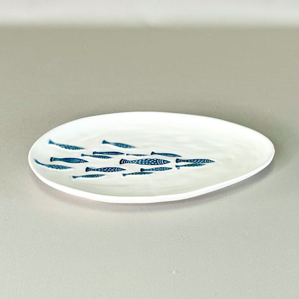 Keramik fiskefad - hndlavet