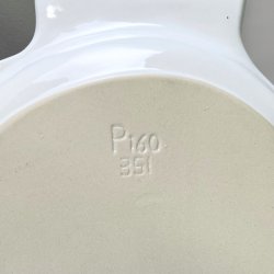 Fiskefad - stort, hvid porceln 