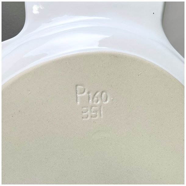 Fiskefad - stort, hvid porceln 