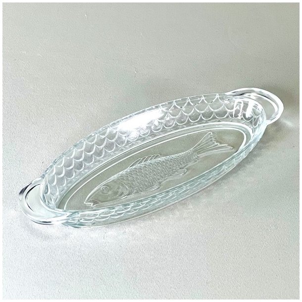 Fiskefad - ovalt med fisk