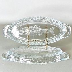 Fiskefad - ovalt med fisk