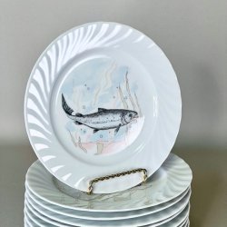 Fisketallerken med blondekant - Seltmann Weiden