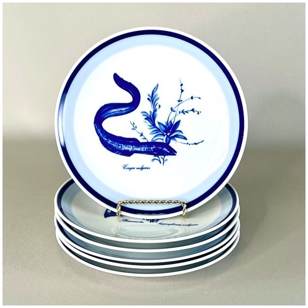 Fisketallerkener - blt motiv fra Kahla