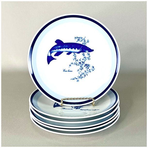 Fisketallerkener - blt motiv fra Kahla