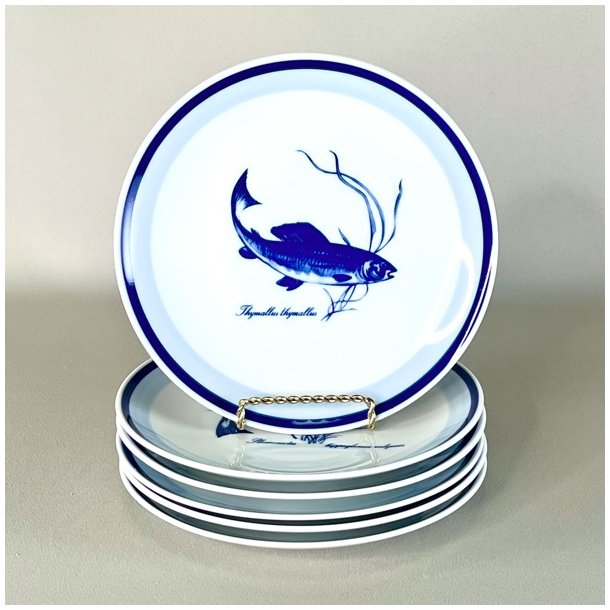 Fisketallerkener - blt motiv fra Kahla