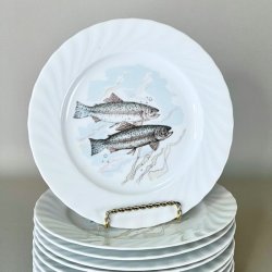 Fisketallerken med blondekant - Seltmann Weiden