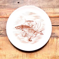 Fisketallerken med brunt motiv - Winterling, Markleuthen