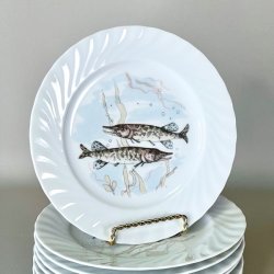 Fisketallerken med blondekant - Seltmann Weiden