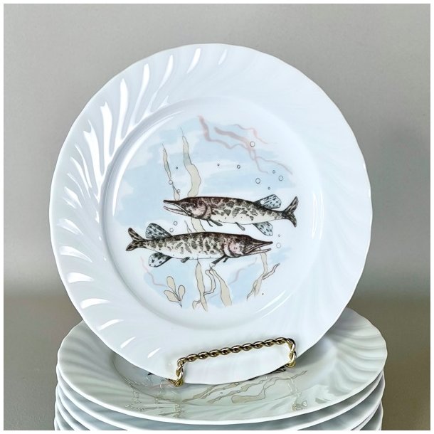 Fisketallerken med blondekant - Seltmann Weiden