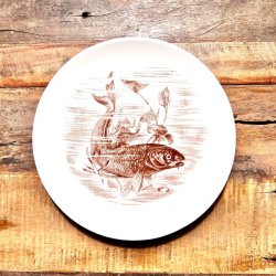 Fisketallerken med brunt motiv - Winterling, Markleuthen