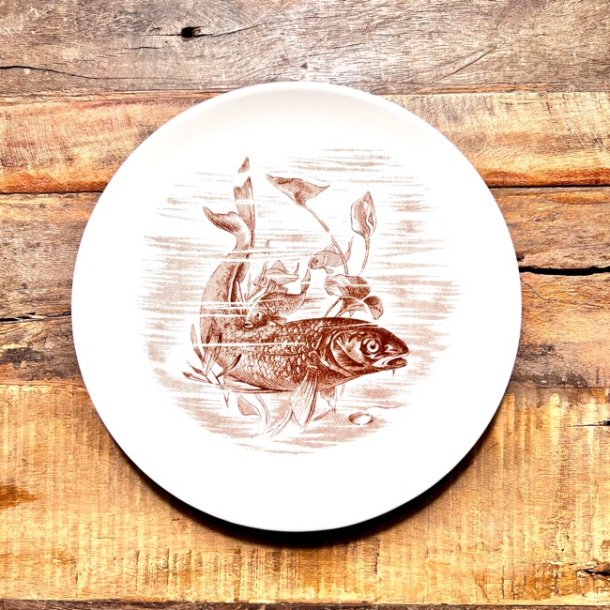 Fisketallerken med brunt motiv - Winterling, Markleuthen