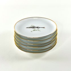 Fisketallerkener (6 stk samlet) - sm 