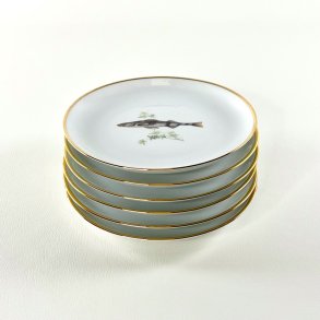 Fisketallerkener (6 stk samlet) - sm 