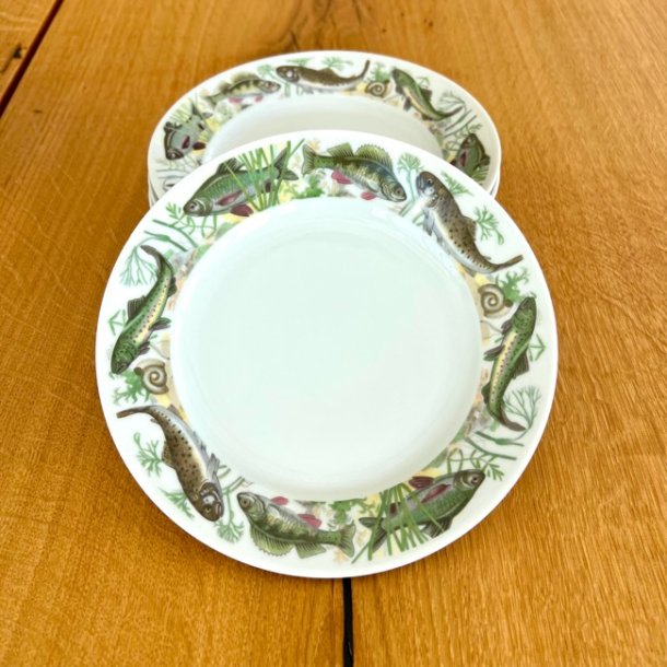 Fisketallerken med kant af fisk - Colditz