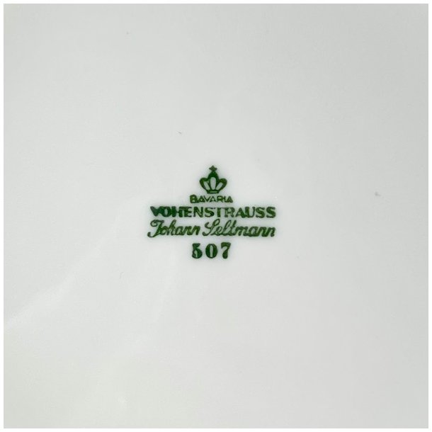 Fisketallerken - blgende guldkant, Johan Seltmann, Vohenstrauss 