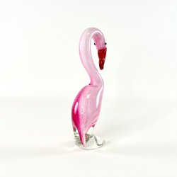 Glasfigur - flamingo H24,5 