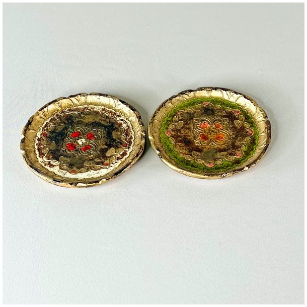 Glasbrik - dekoreret tr til flaske