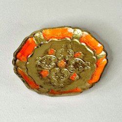 Glasbrik - dekoreret tr, stor