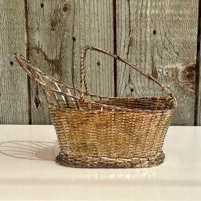 Vinflaskeholder i metal  - lille flaske