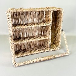 Bestikkurv i flet med hndtag